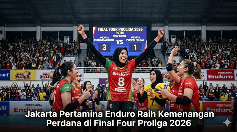 Jakarta Pertamina Enduro Raih Kemenangan Perdana di Final Four Proliga 2026