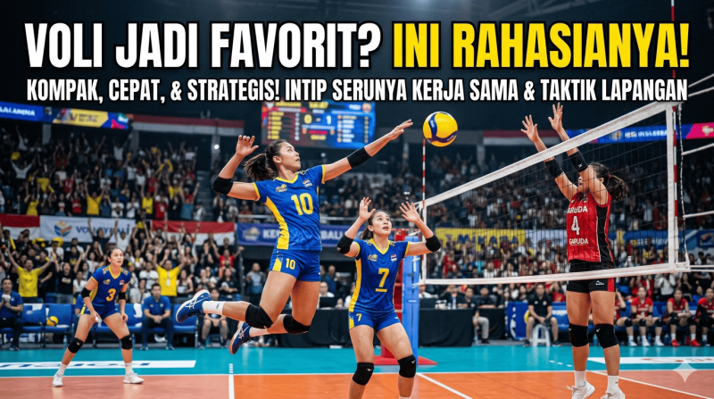 Kenapa Bola Voli Jadi Favorit? Intip Serunya Kerja Sama & Taktik Lapangan