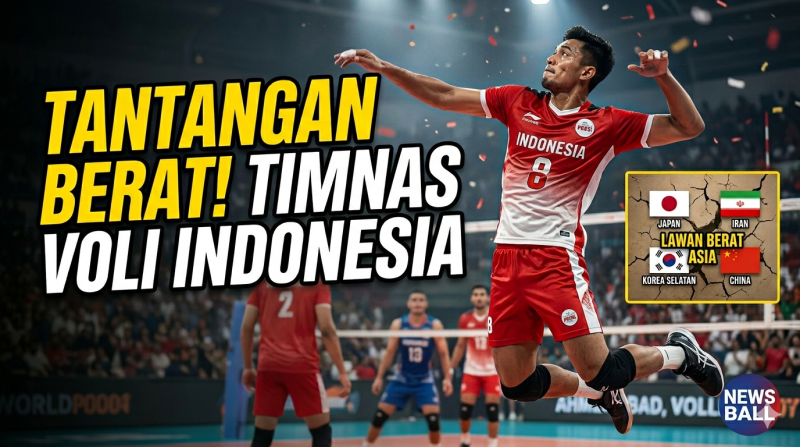 Timnas Voli Indonesia Hadapi Tantangan Berat di AVC Men’s Cup 2026