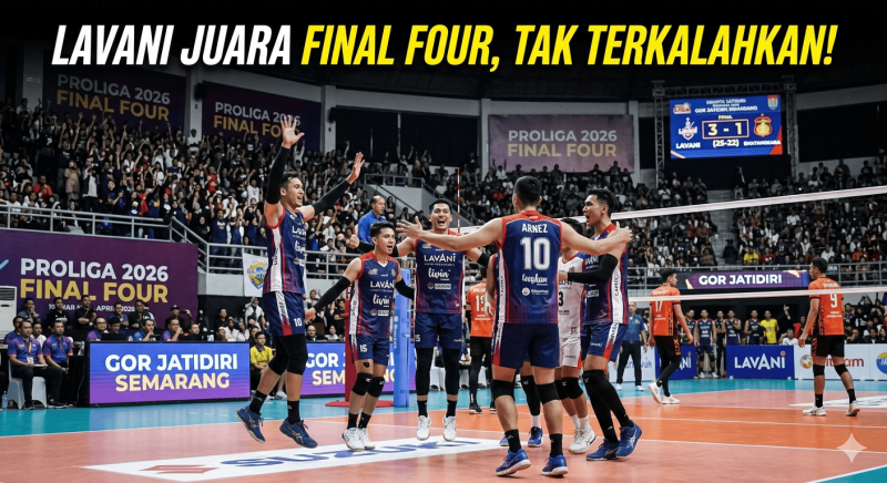LavAni Sempurna di Final Four Proliga 2026, Juara Putaran Kedua Tanpa Terkalahkan