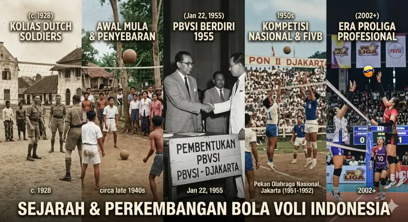 Sejarah dan Perkembangan Olahraga Bola Voli di Indonesia