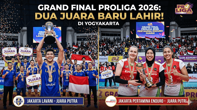 Grand Final Proliga 2026: Dua Juara Baru Lahir di Yogyakarta