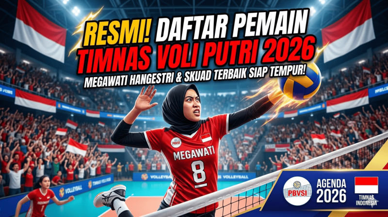 Daftar Pemain Timnas Voli Putri Indonesia Resmi Diumumkan untuk Agenda 2026