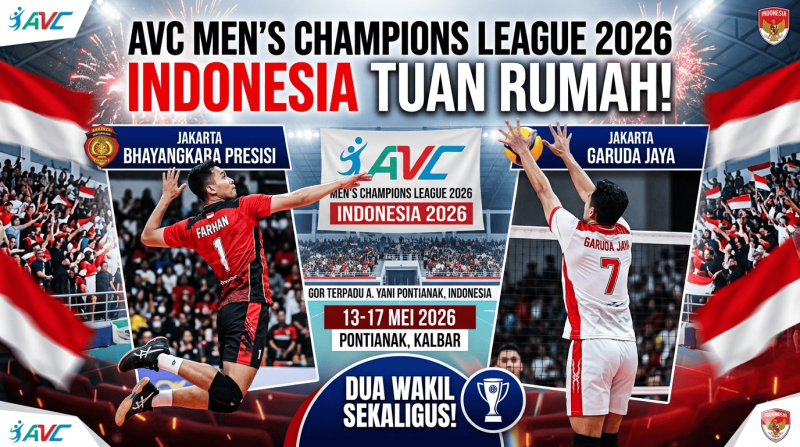 AVC Men's Champions League 2026: Indonesia Tuan Rumah dengan Dua Wakil Sekaligus