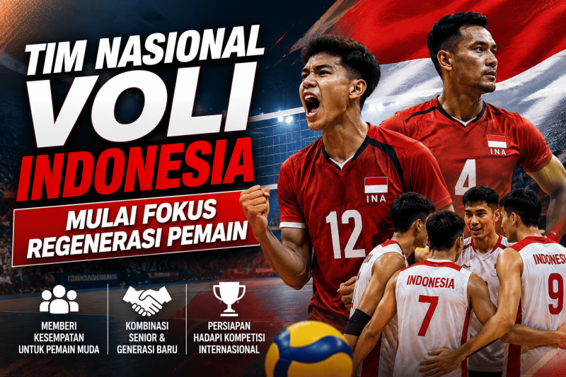 Tim Nasional Voli Indonesia Mulai Fokus Regenerasi Pemain