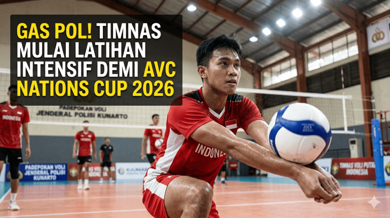 Gas Pol! Timnas Voli Putra Indonesia Mulai Latihan Intensif demi AVC Nations Cup 2026