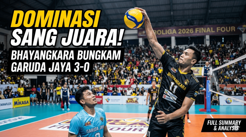 Dominasi Sang Juara Bertahan: Jakarta Bhayangkara Presisi Bungkam Garuda Jaya di Final Four Proliga 2026